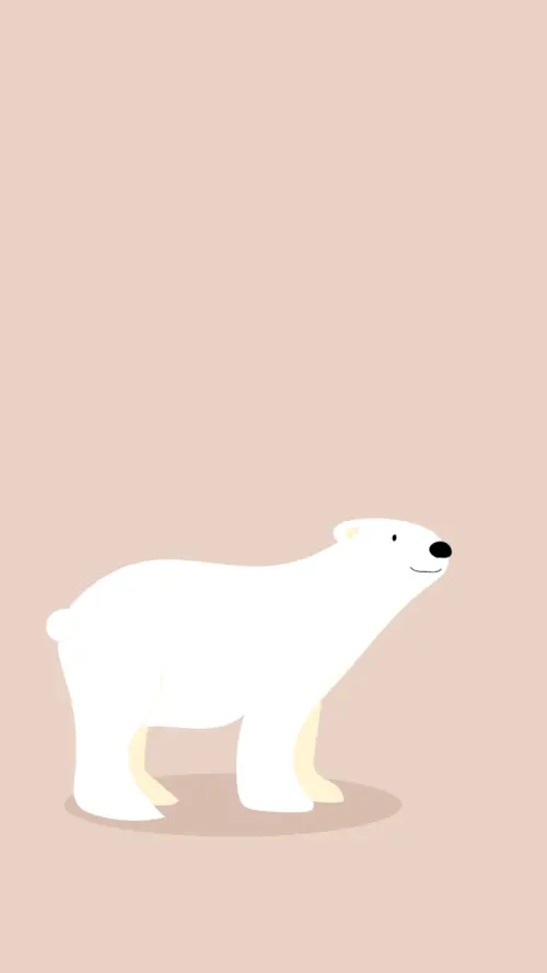 Cute Polar Bear wallpaper HD 4K for phone