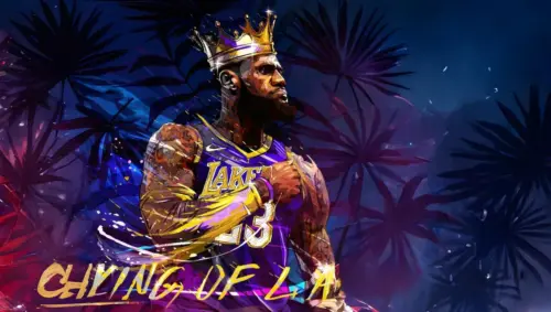 LeBron James Epic King of Basketball Background wallpaper HD 4K for desktop