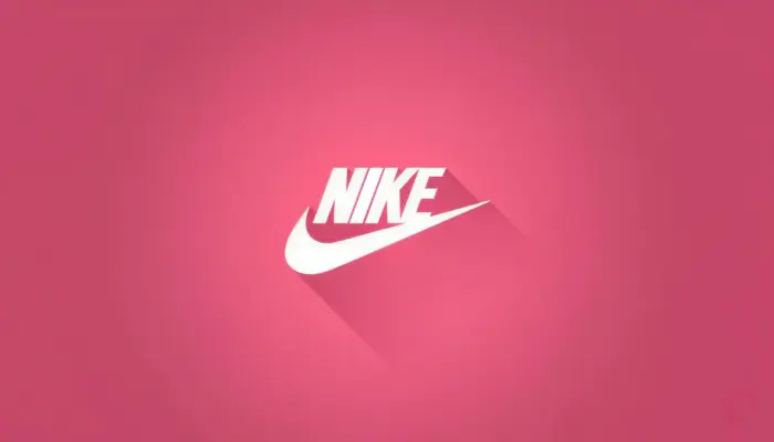 Logo Nike Arrière Plan Rose