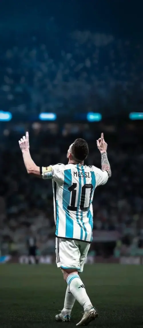 Lionel Messi captain of Argentina wallpaper HD 4K for phone