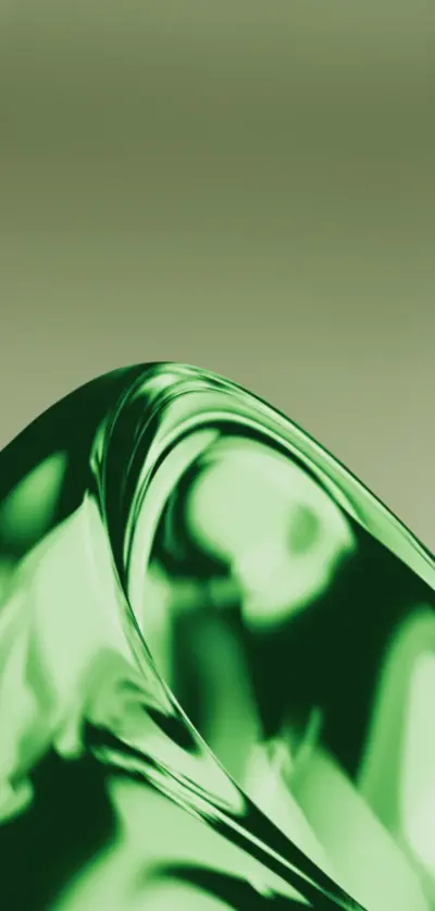 Arrière Plan IOS 26 Abstrait élégant et futuriste Vert