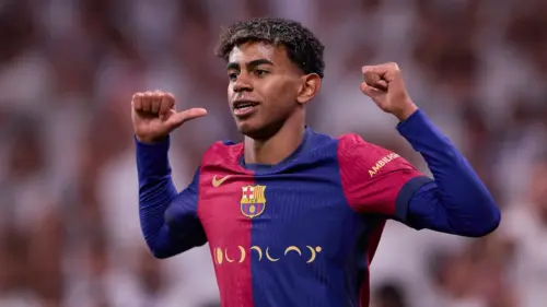 Photography Lamine Yamal FC Barcelona wallpaper HD 4K for desktop