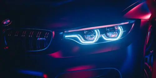 BMW M4 Headlight Background
