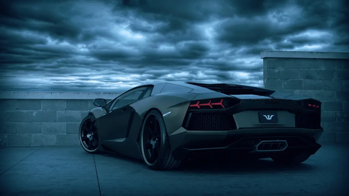 Lamborghini Aventador Arrière Plan