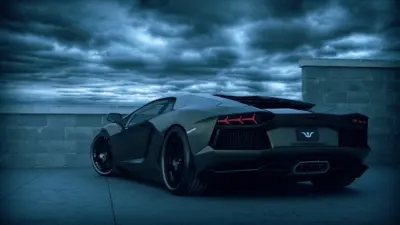 Lamborghini Aventador Arrière Plan