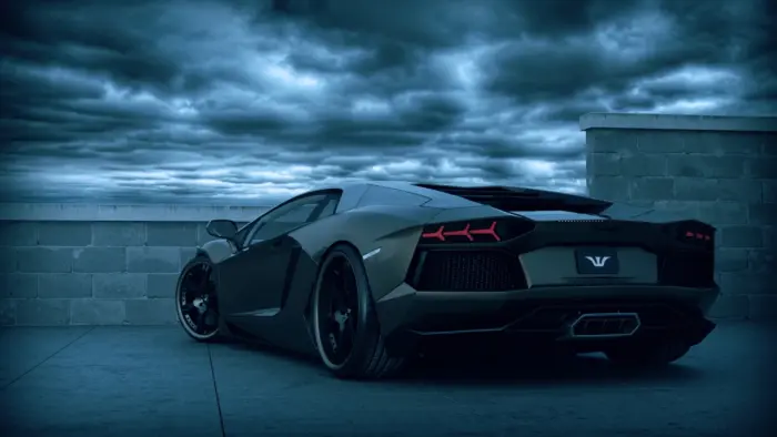 Lamborghini Aventador Arrière Plan