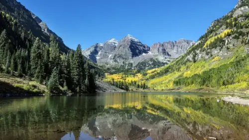 Mountainous Landscape with Lake wallpaper HD 4K for desktop