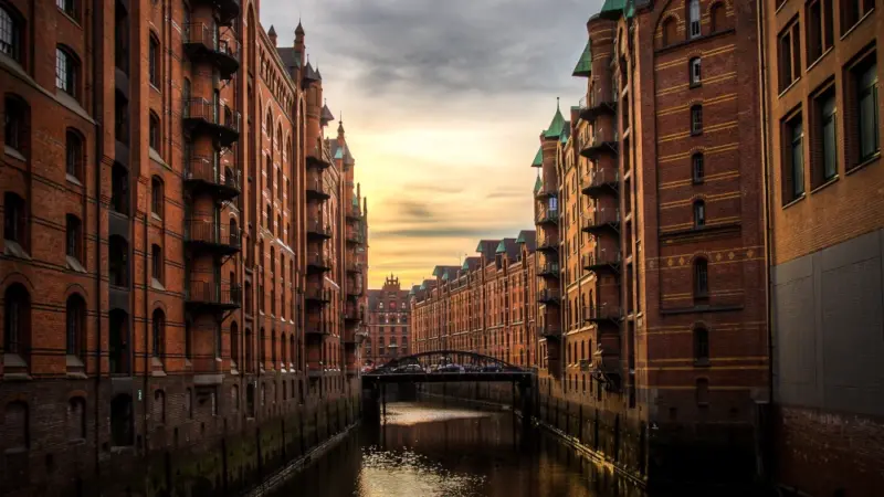 Brick buildings in Hamburg Germany