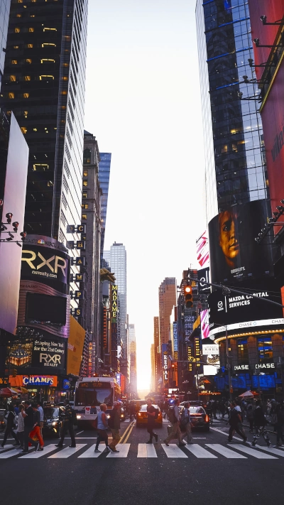 New York Times Square at Sunset
