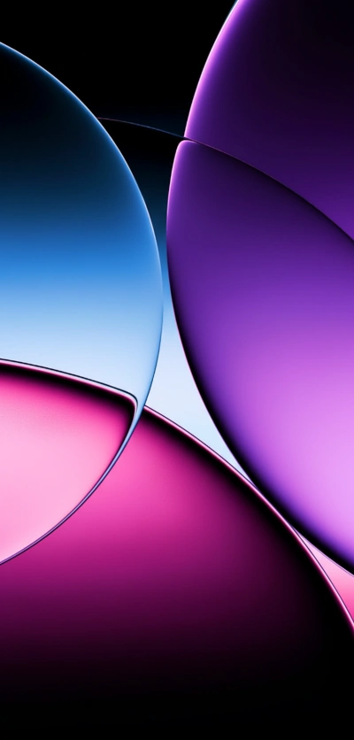Background for iOS 26 modern blue, purple and pink