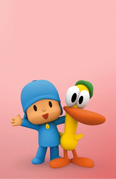 Pocoyo and Pato cartoon