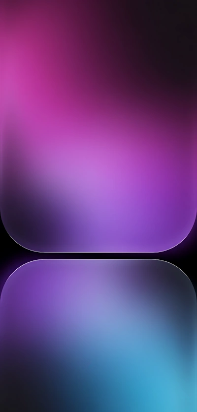 iOS 26 dégradé violet et bleu Style futuriste et élégant