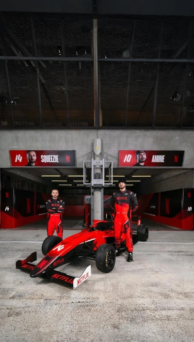 Netflix Formula 4 team of Squeezie and Anyme GP Explorer 3