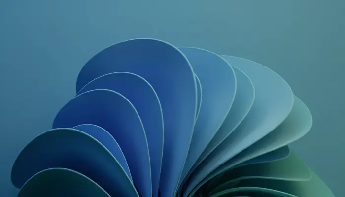 Abstract Blue Windows 11 Fluid and Elegant Style