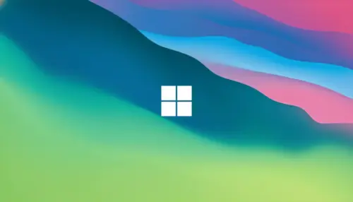 Windows 11 logo with colorful background wallpaper HD 4K for desktop