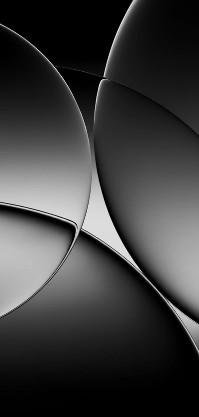 Modern black and white background for iOS 26