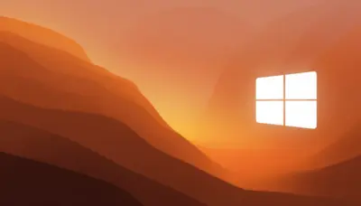 Windows 11 Arrière plan marron design