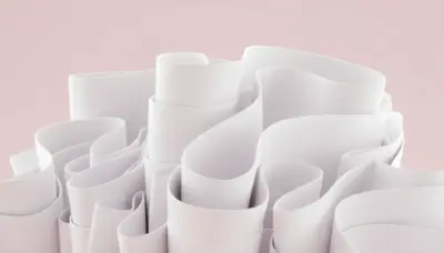 Abstrait Blanc et Rose Style Doux et Moderne