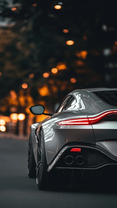 Grey Aston Martin background