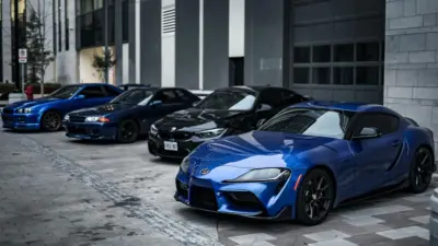 Parking de voiture de sport
