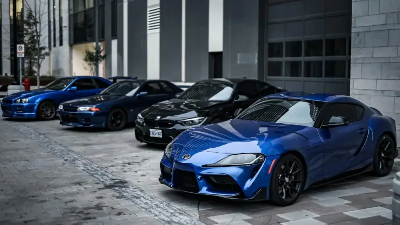 Sports car parking Background