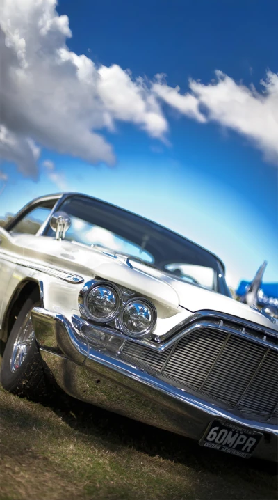 Stunning Retro Chrome Car Background