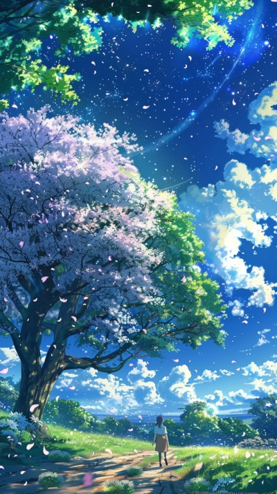 Manga landscape for phone background