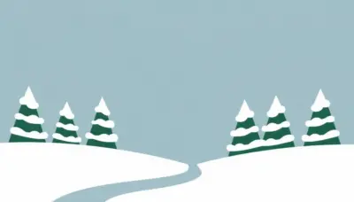 illustration de paysage d'hiver