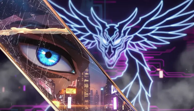 Arrière plan de Manga futuriste