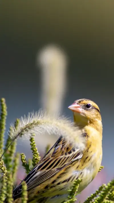 Oiseau sauvage jaune