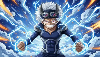 Luffy Gear 5 Électrifié arrière plan one piece épique