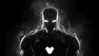 Iron Man arrière plan sombre