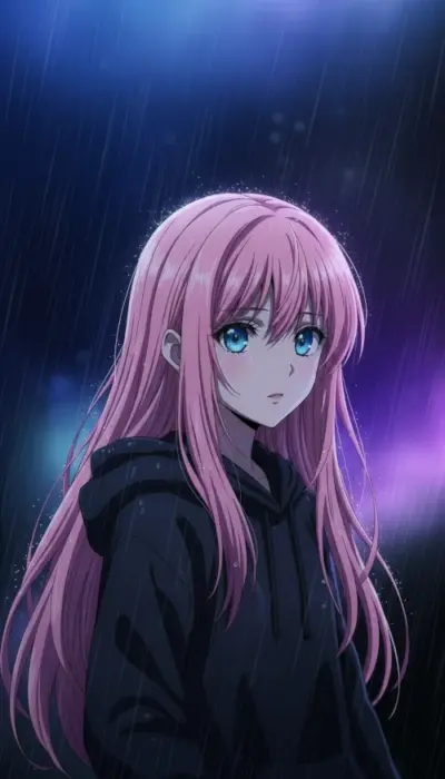 Personnage d'animé arrière plan pour téléphone
