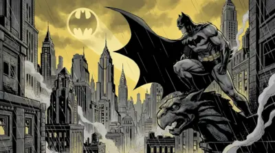 Illustration Batman Gotham City