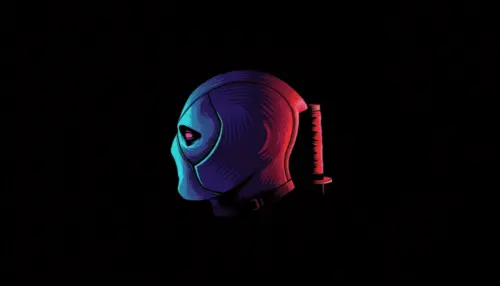 Minimalist Deadpool wallpaper HD 4K for desktop