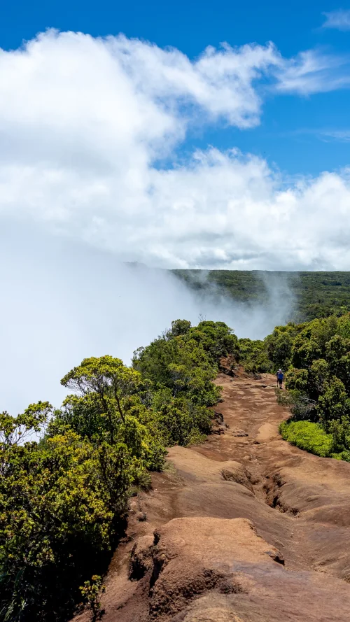 Cliffs and clouds