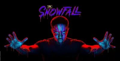 Arrière plan sombre Snowfall