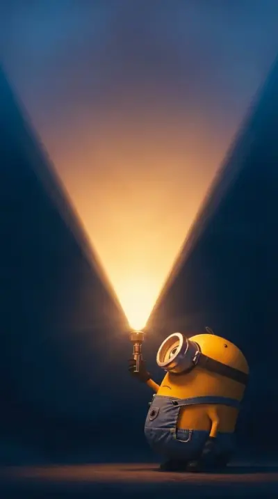Mignon avec une torche