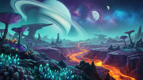 Fantastic landscape planets