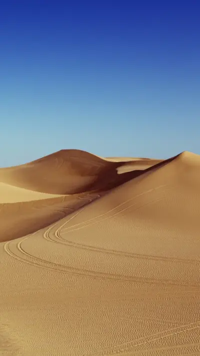 Photographie minimaliste d'un desert