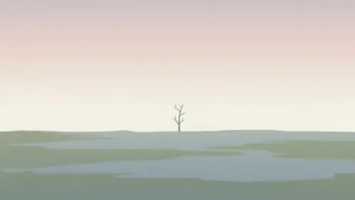 Small solitary tree