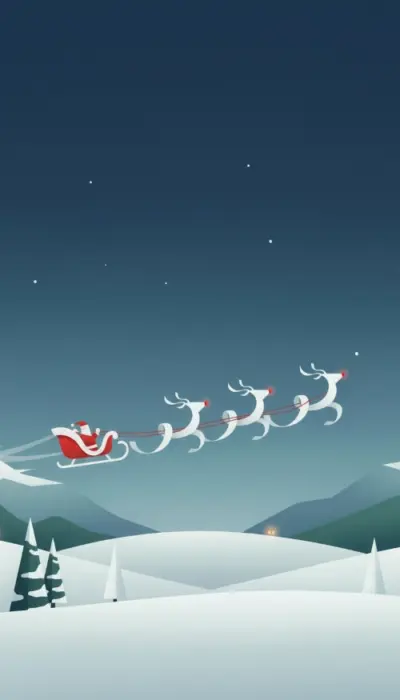 Illustration Traineau du pere noel