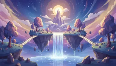 Paysage illustration fantastique