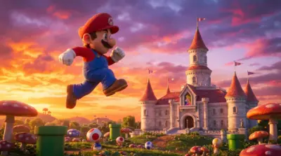 Mario Bros and Princess Peach's Castle