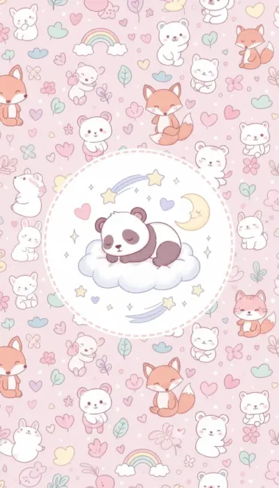 Petit panda mignon qui dort