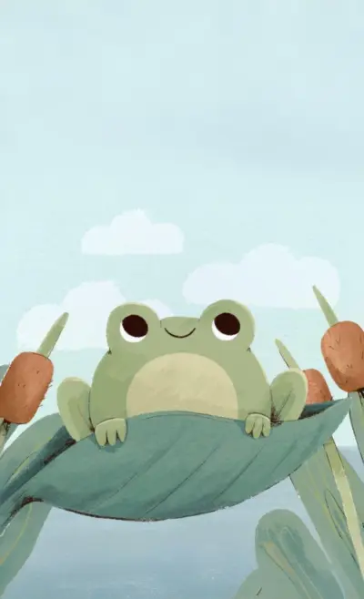Illustration grenouille mignonne