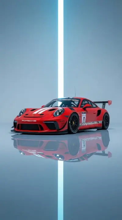 Porsche 911 GT rouge