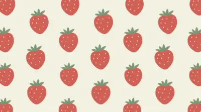 Strawberry illustration pattern