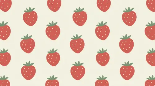 Strawberry illustration pattern
