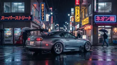 Toyota Supra Japanese city